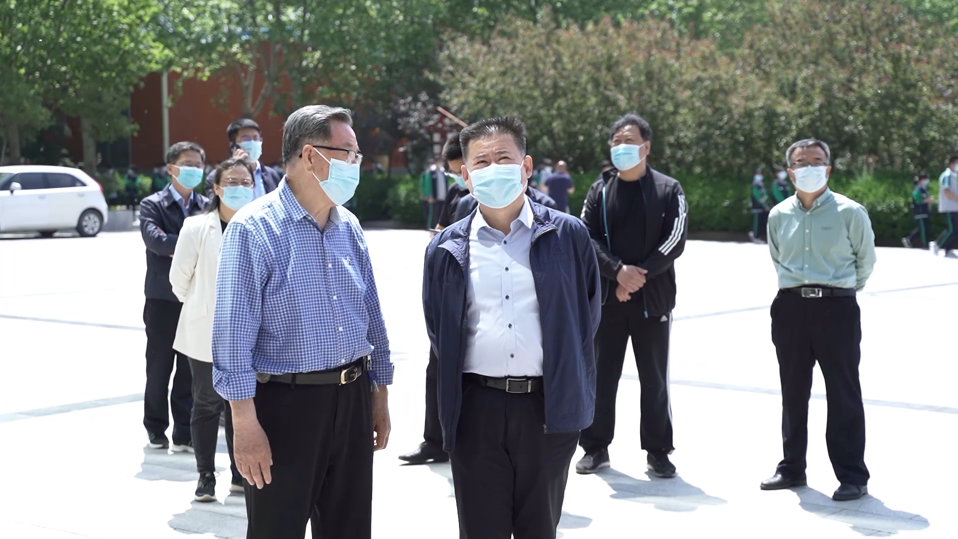 禹城市委书记滕海强来院督导疫情防控工作